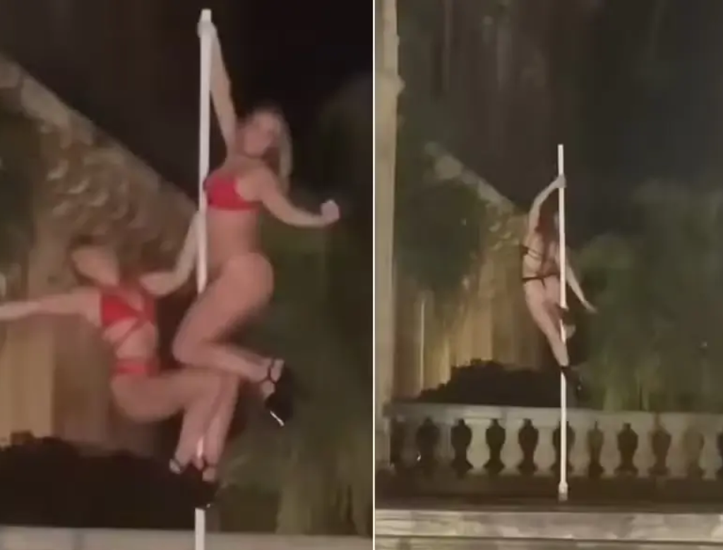 Mulheres Fazem Pole Dance Em Monumento Histórico Na Grécia (foto Reprodução Redes Sociais)