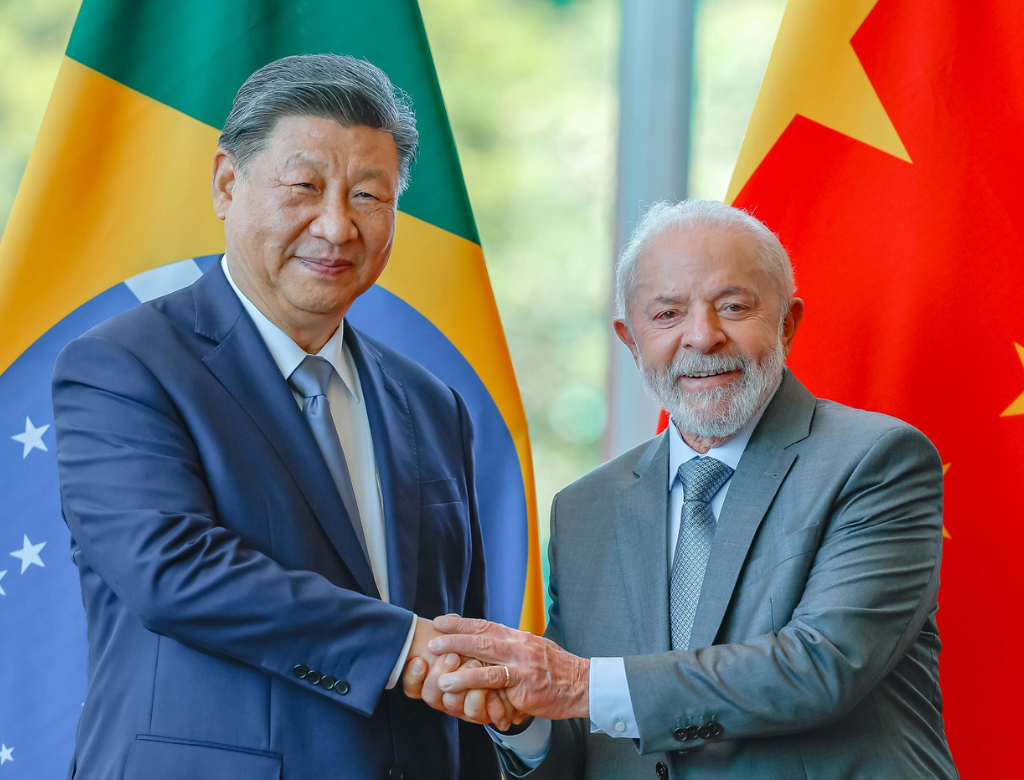 Xi Jinping E Lula (foto Reprodução Redes Sociais)