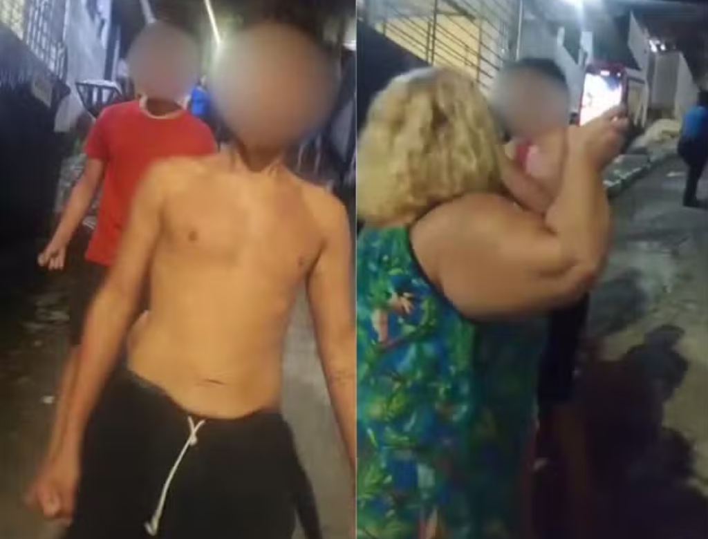 Mulher é espancada pelos dois filhos menores de idade (Foto Reprodução Redes Sociais)