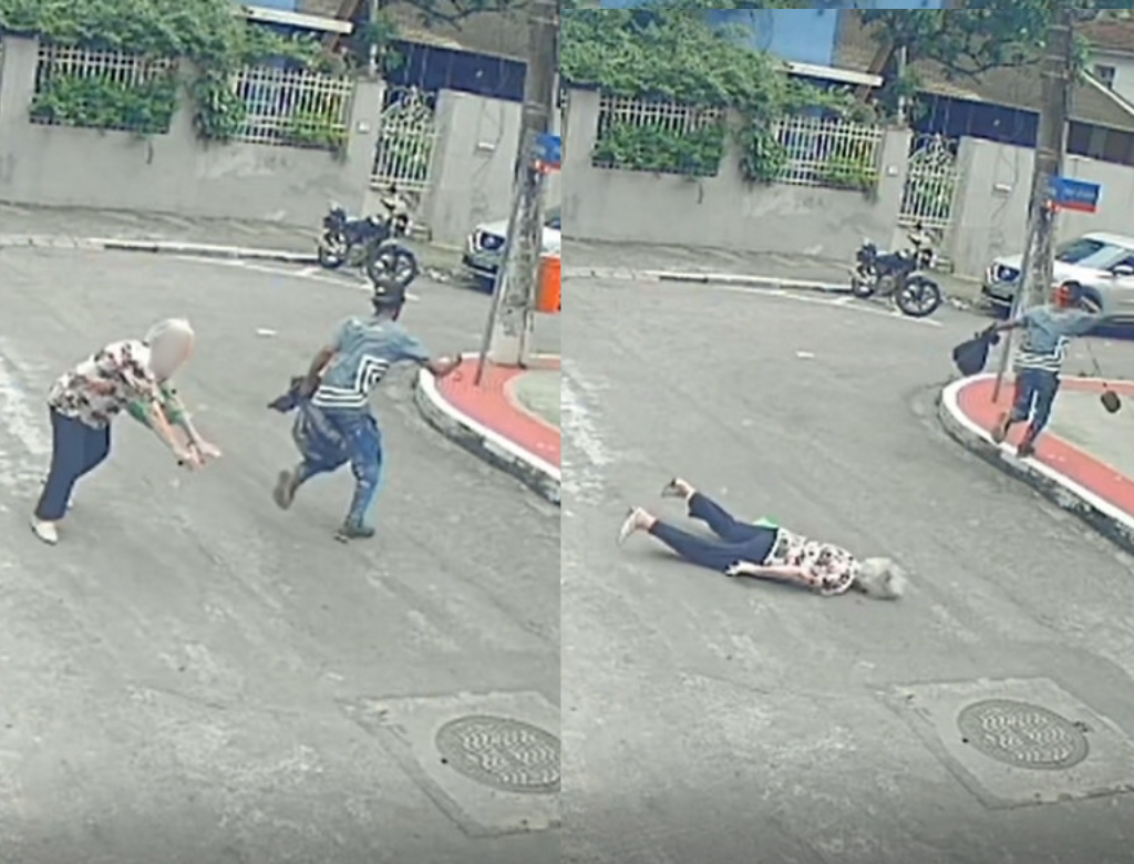 Idosa De 93 Anos é Derrubada Durante Assalto Em Vitória (foto Reprodução Redes Sociais)