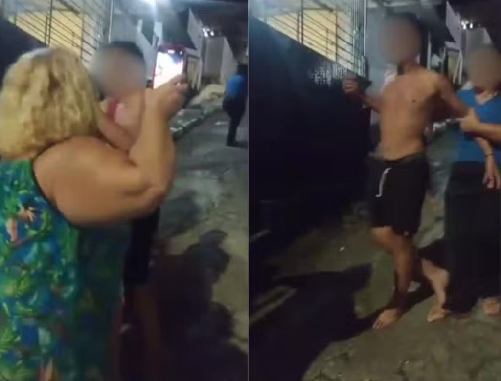 Mulher é espancada pelos dois filhos menores de idade (Foto Reprodução Redes Sociais)