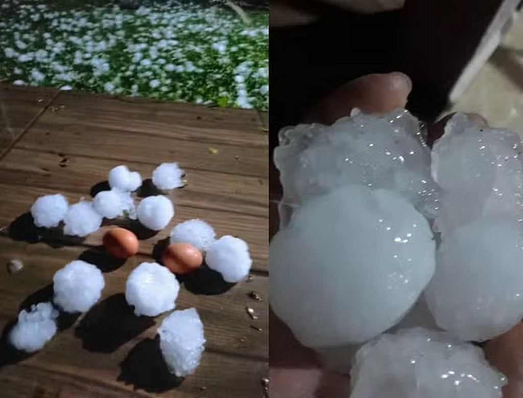 Granizo (foto Reprodução Redes Sociais)