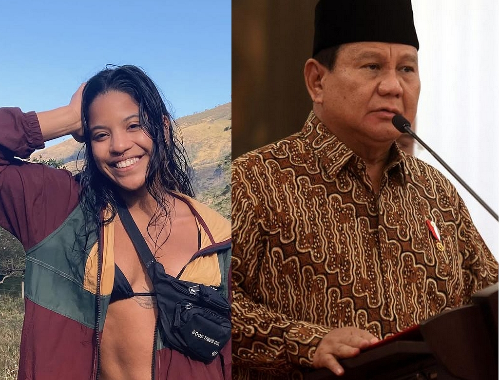 Juliana Marins E Prabowo Subianto (foto Reprodução Redes Sociais)