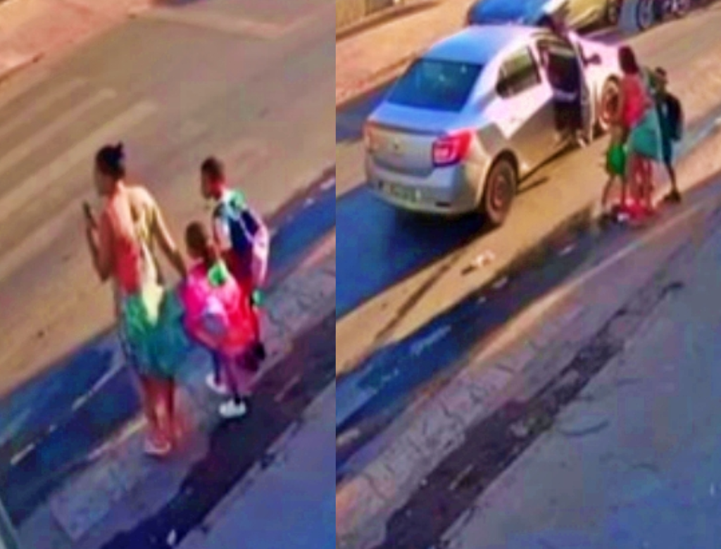 Mãe E Filhos São Atropelados Por Motorista Que Mexia Em Celular (foto Reprodução Redes Sociais)
