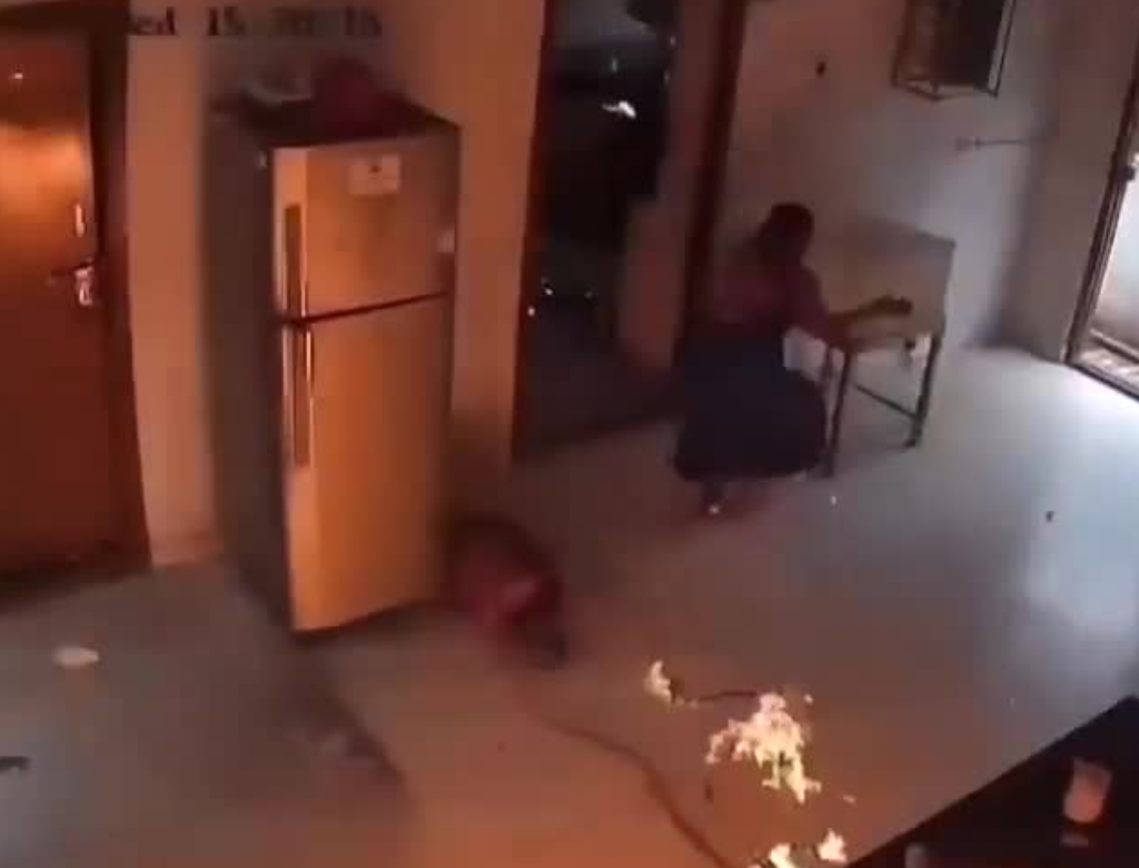 Vazamento De Gás De Botijão Provoca Explosão Na Índia (foto Reprodução Redes Sociais)