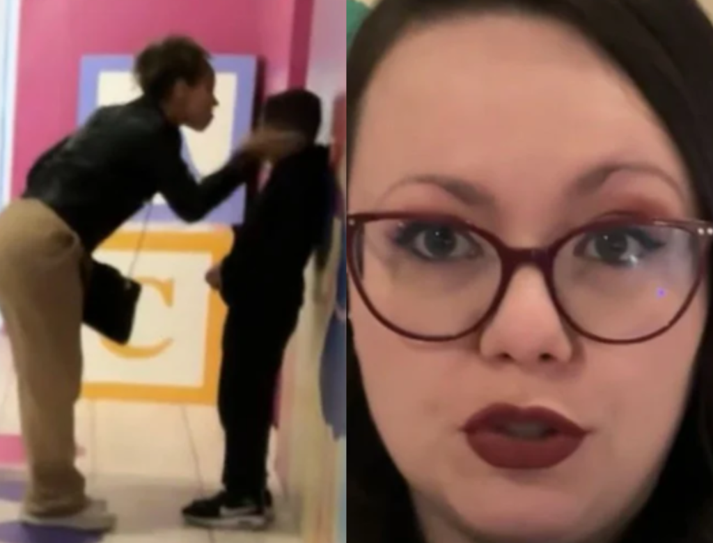 Mulher É Flagrada Agredindo Criança Em Reportagem Ao Vivo Da Globo (foto Reprodução Redes Sociais)